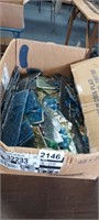 BOX OF STAINED GLASS