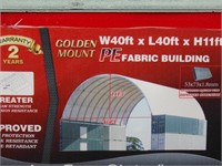 GM 40'x40' PE Dome Container Shelter