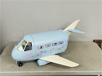vintage Barbie airplane- needs batteries 31" long