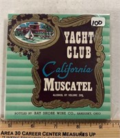 (100 COUNT)VINTAGE LABELS-YACHT CLUB/CALIFORNIA