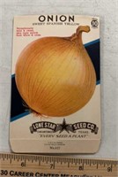 (5 COUNT)VINTAGE  SEED PACKETS-ONION