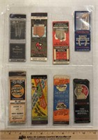 (8)MATCH BOOK COVERS-ASSORTED