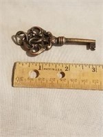 Vintage Brass Ornate Key