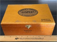 WOODEN CIGAR BOX-GISPERT