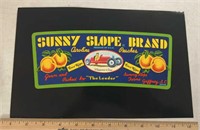 VINTAGE CRATE LABEL-SUNNYSLOPE/PICTURES/SOUTH