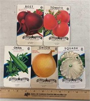 (5)VINTAGE SEED PACKETS-ASSORTED