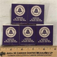 (5 COUNT)MATCHBOOKS-BELL SYSTEM