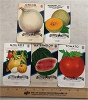 (5)VINTAGE SEED PACKETS-ASSORTED