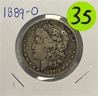 S - 1889-O MORGAN SILVER DOLLAR (35)