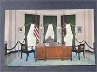 Vintage Herbert Hoover Office Picture Postcard