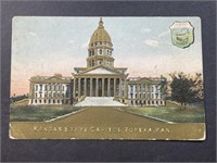 Vintage Kansas State Capitol Postcard