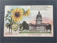 Antique Kansas Postcard Stamped & Postmarked 1911