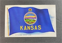 Vintage Postcard Official State Flag of Kansas