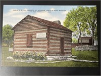 Lincoln Parents Marriage Place Postcard