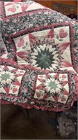 Handmade quilt and pillow shams looks like a