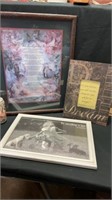 Angel picture & framed Bible verses