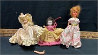 3) vintage dolls/one has no arms