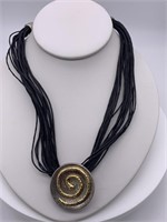 Kostibas Hellas Silver & Gold Tone Necklace