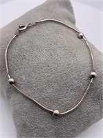 Vintage Italian Sterling Silver Ball Bracelet