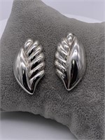 Vintage Taxco Sterling Silver MR Earrings