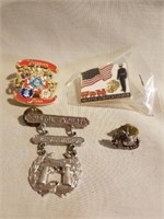 Assorted US Marine Pins
