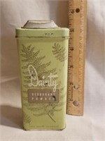 Vintage Dainty Deodorant Tin w/leafy graphics