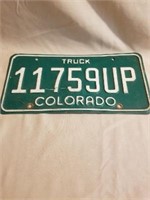 Colorado Truck License Plate Fremont County
