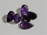 6 10 mm amethyst gemstones