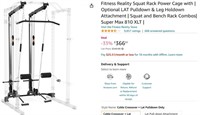 $549 Fitness Reality Squat Rack Power Cage