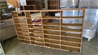 WOODEN SHELVING UNIT