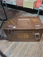 Stamped 1945 Metal Ammo Box