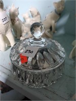 Crystal Covered Dish w/Contents