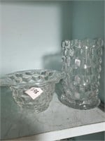 2 American Fostoria Vases