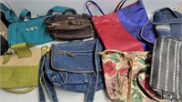 Large lot of purses some with smoke odor or marks