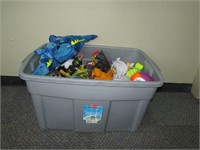 Large Tote of Misc Kids Toys,Stuffed Animals Etc