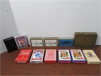 Misc Playing Cards,12 Packs Total,24K Gold Cards