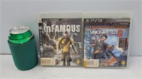 2 ps3 games infamous, uncharted
