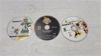 2 ps3 games & 1 Xbox 360 game Madden, nba