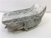 Autographed hockey goalie glove