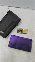 Nintendo 3ds for parts in case with 2 games