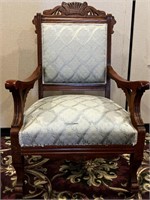 Ornately Carved Arm Chair