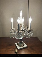 Marble Based Candelabra Table Lamp