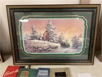 Singed lee K Parkinson winter print