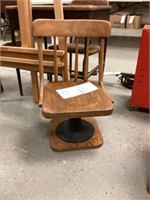 Oak Chair on signed Kenny Brothers & Wolkins Base