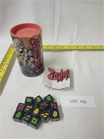Zombie Dice Lot of 13 Dice With Container