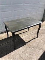 Black Distressed Table w/ Cabriole Legs