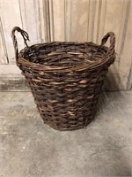 Antique European Wine Basket