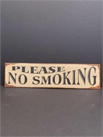 "Please No Smoking" Sign