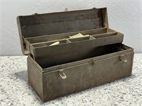 Vintage Metal Toolbox w/Contents
