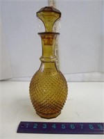 AMBER CRYSTAL DECANTER